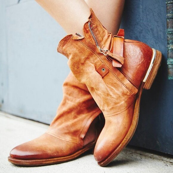 A.S.98 Shoes - A.S. 98 Tan Ankle Boots